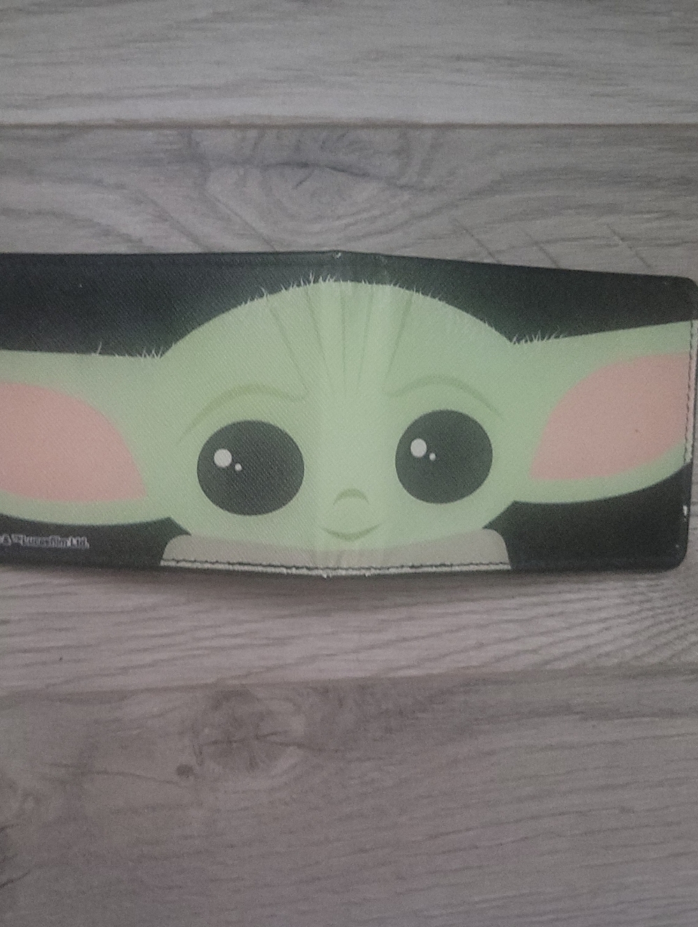 Star Wars Green and Black Grogu Kids Wallet